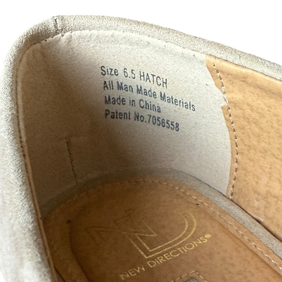 New Directions Tan Suede Studded Hutch Ballet Flats Size 6.5 Casual Neutral Work - Picture 9 of 10